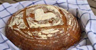 nybagt brød med gluten