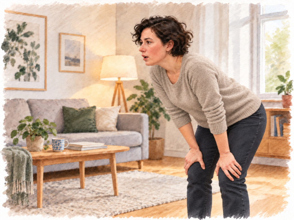 person kan ikke få luft