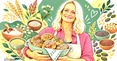 Helle Sydendal med nybagte boller
