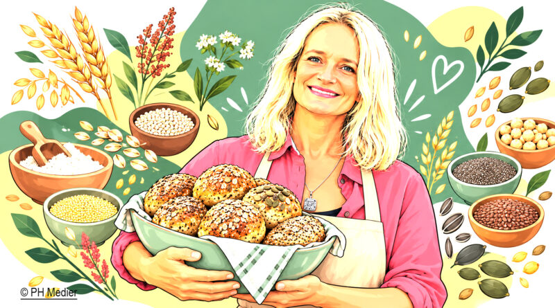 Helle Sydendal med nybagte boller